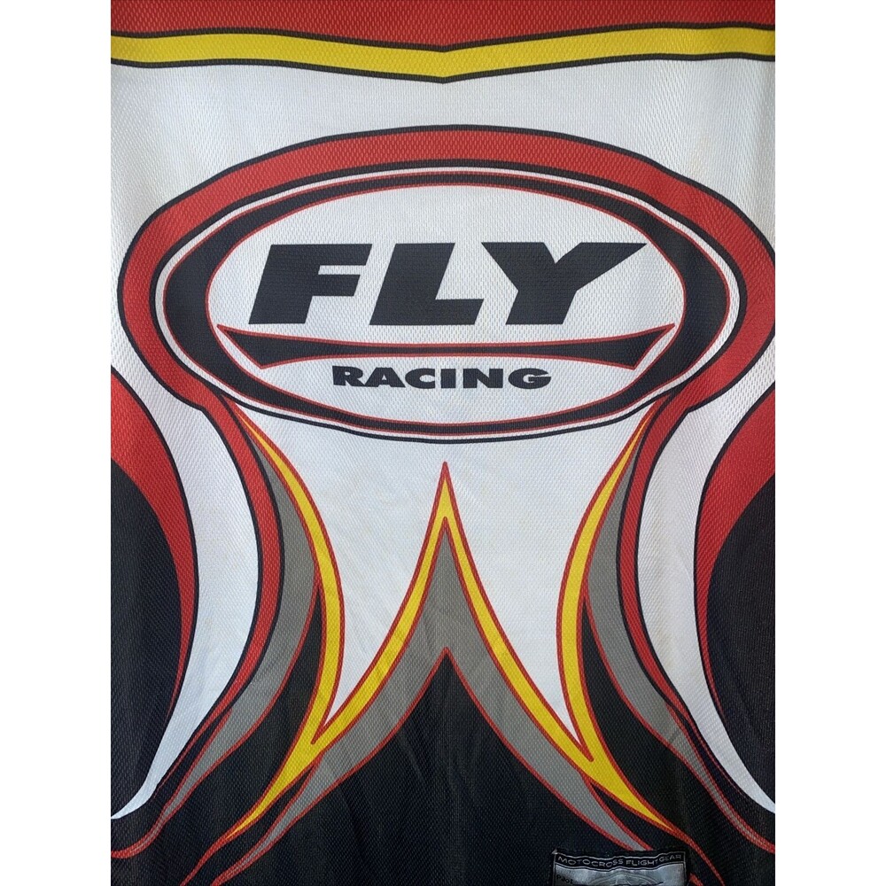 Fly Racing Motocross 805 Jersey Shirt Youth Large Boys Long Sleeve Red Dirtbike - Picture 2 of 11